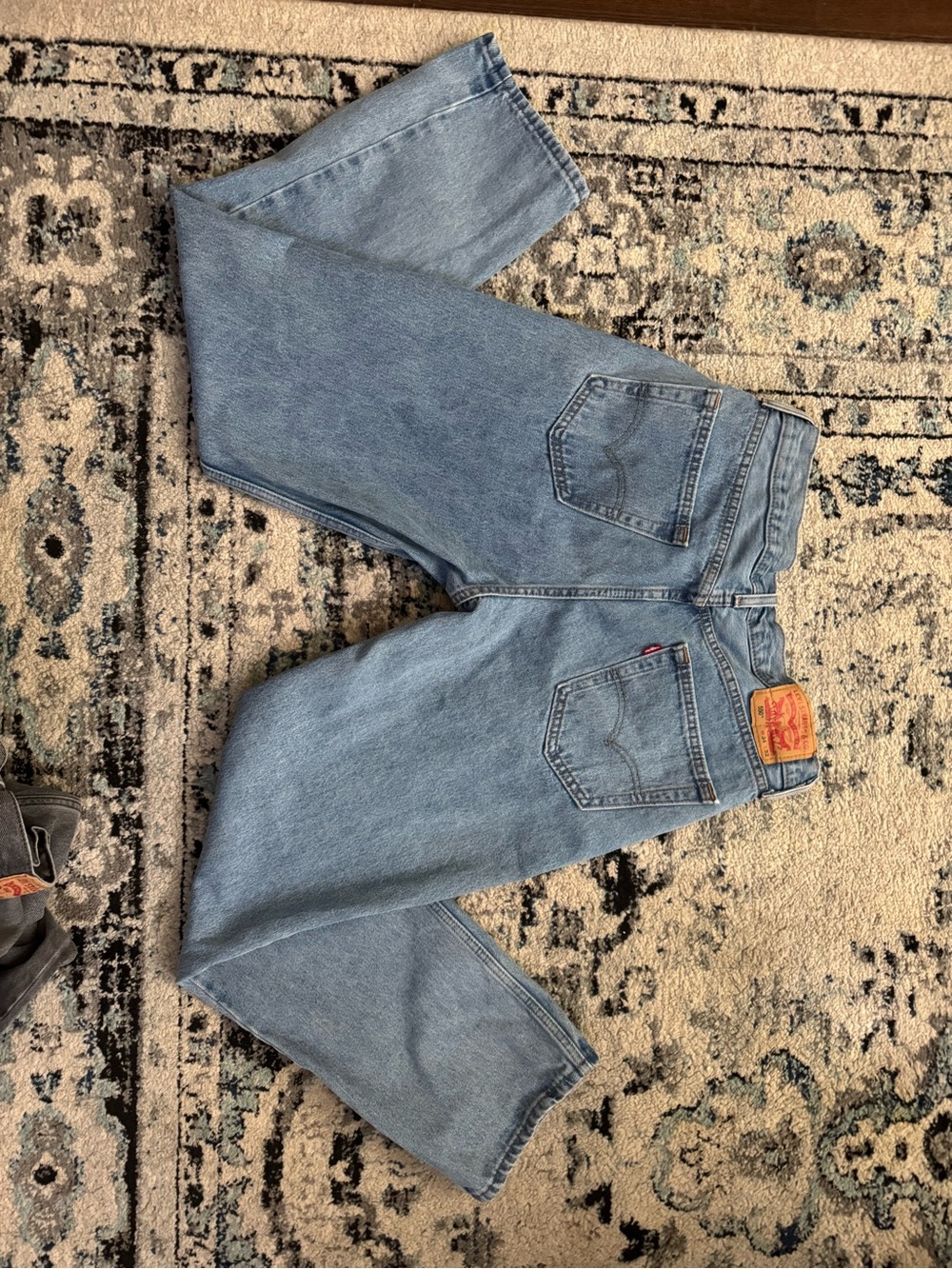 2 Pairs! Levi’s 550 Relaxed Jeans - Faded Blue and Charcoal Black 1994 - Picture 4 of 9